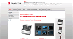 Desktop Screenshot of elotech.de