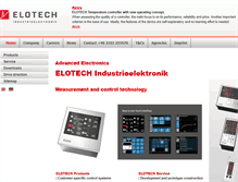 Tablet Screenshot of elotech.de